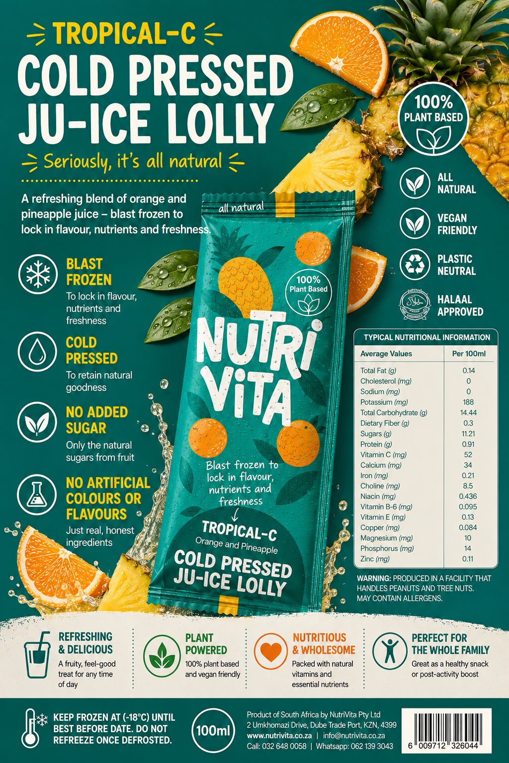 Tropical-C juICE Lolly β 30pc