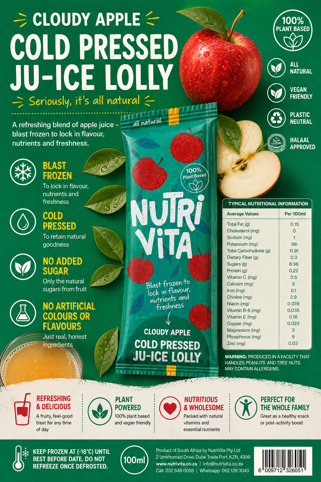 Cloudy Apple juICE Lolly — 30pc