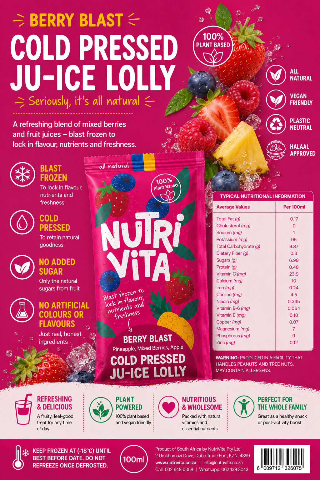 Berry Blast juICE Lolly — 30pc
