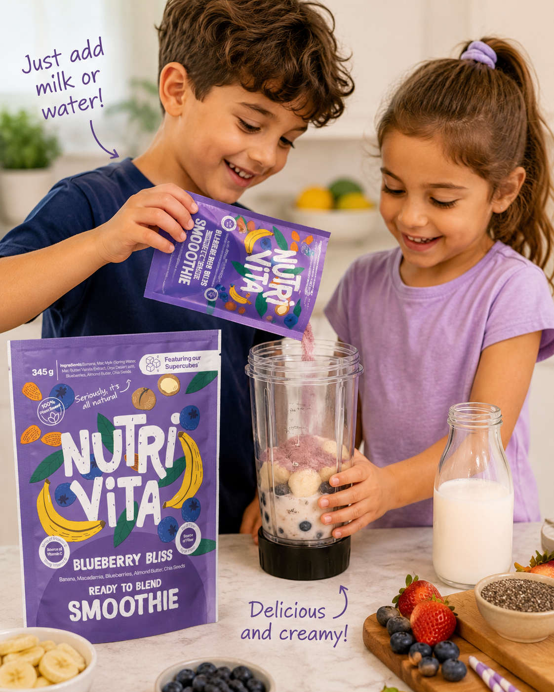 BlueBerry Bliss Superfood Smoothie - 6pc