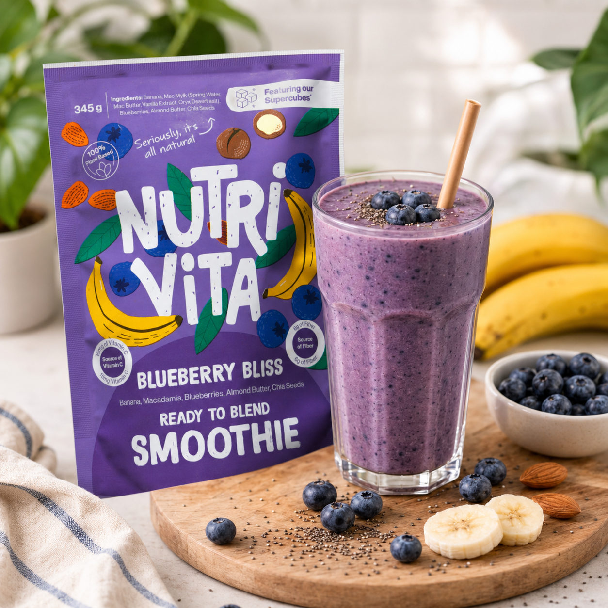BlueBerry Bliss Superfood Smoothie - 6pc