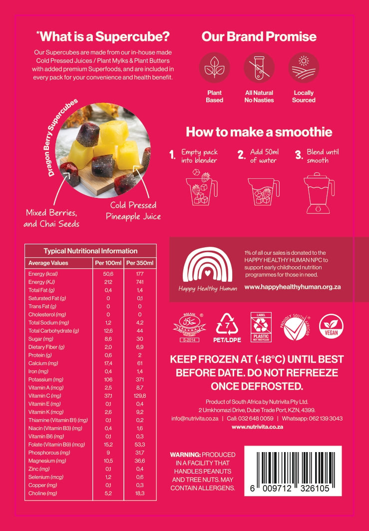 Dragon Berry Superfood Smoothie - 6pc