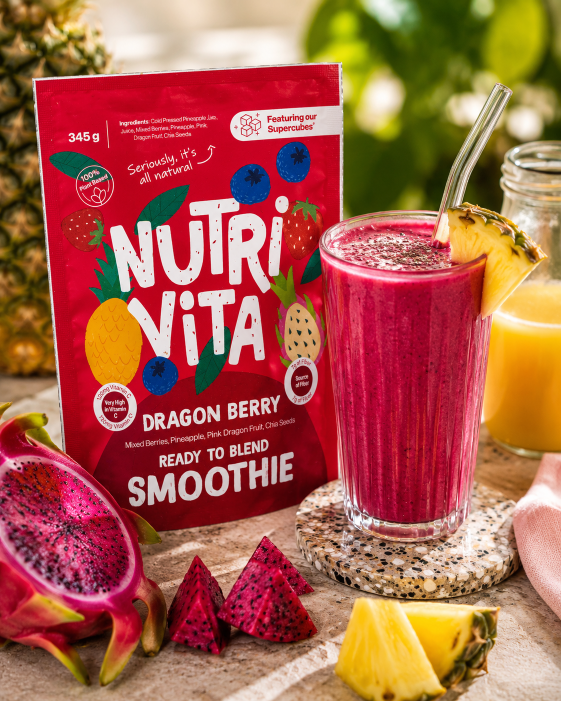 Dragon Berry Superfood Smoothie - 6pc