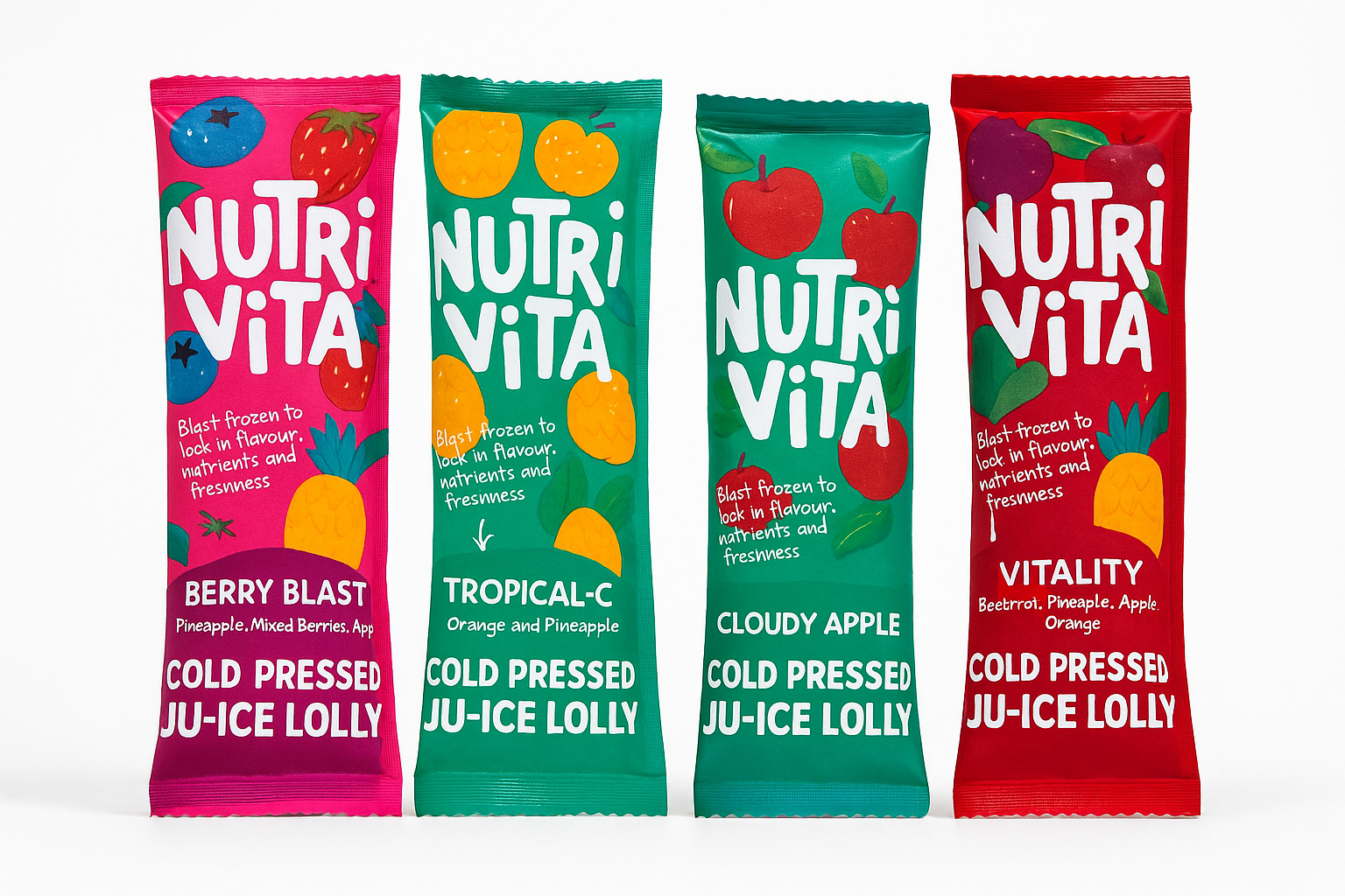 Mixed juICE Lolly Box — 4×7pc