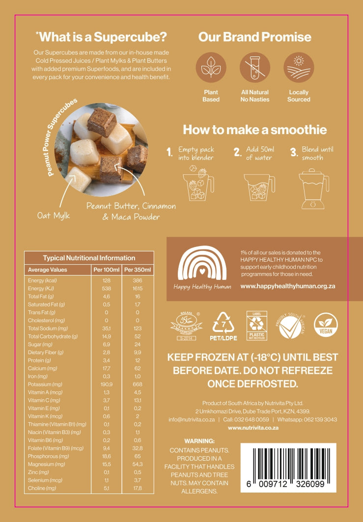 Peanut Power Superfood Smoothie - 6pc