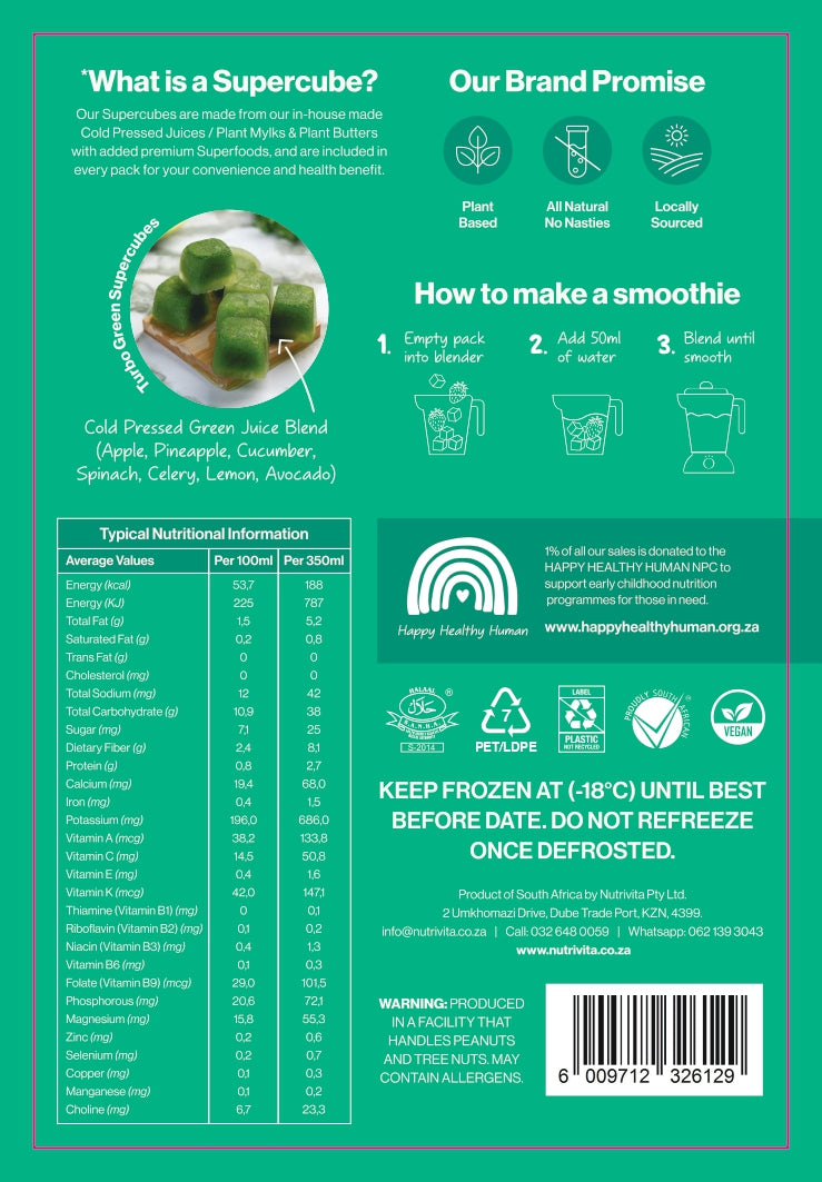 Turbo Green Superfood Smoothie - 6pc